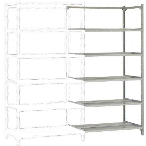 Manuflex RA2572 přístavný modul skladového regálu , (š x v x h) 90 x 1.9 x 60 cm, pozinkovaná