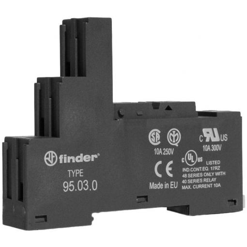 Finder 95.03.0 patice pro relé Finder řada 40, Tray, 10 ks