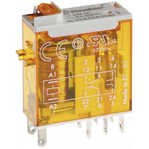 Finder 46.52.8.024.0054, 46.52.8.024.0054-10 zátěžové relé, monostabilní, 1 cívka, 440 V/AC, 8 A, 10 ks