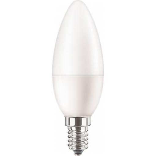 Philips LED 31250000 LED Energetická třída (EEK2021) F (A - G) E14 svíčkový tvar 5 W = 40 W teplá bílá (Ø x d) 35 mm x 106 m 1 ks