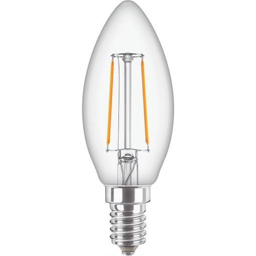 Philips LED 37757800 LED Energetická třída (EEK2021) E (A - G) E14 svíčkový tvar 2 W = 25 W teplá bílá (Ø x d) 35 mm x 97 mm 1 ks