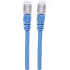 Intellinet 350747 RJ45 síťové kabely, propojovací kabely CAT 6A S/FTP 1.50 m modrá fóliové stínění, stínění pletivem, bez halogenů 1 ks