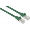 Intellinet 350662 RJ45 síťové kabely, propojovací kabely CAT 6A S/FTP 15.00 m zelená fóliové stínění, stínění pletivem, bez halogenů 1 ks