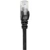 Intellinet 318761 RJ45 síťové kabely, propojovací kabely CAT 6A S/FTP 1.00 m černá jednoduché stínění, kompletní stínění, bez halogenů 1 ks