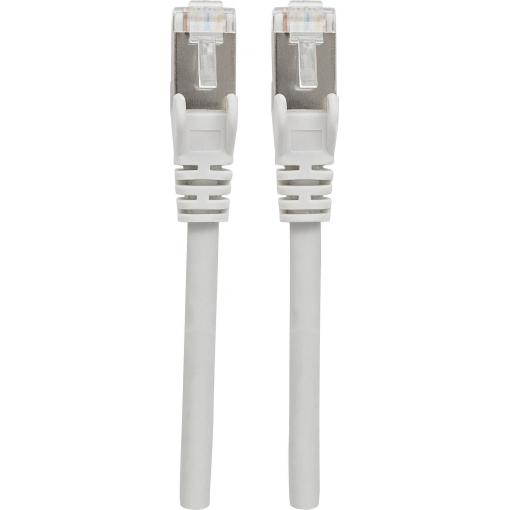 Intellinet 737296 RJ45 síťové kabely, propojovací kabely CAT 6A S/FTP 50.00 m šedá fóliové stínění, stínění pletivem, bez halogenů 1 ks