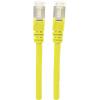 Intellinet 350501 RJ45 síťové kabely, propojovací kabely CAT 6A S/FTP 3.00 m žlutá fóliové stínění, stínění pletivem, bez halogenů 1 ks