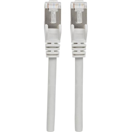 Intellinet 317191 RJ45 síťové kabely, propojovací kabely CAT 6A S/FTP 3.00 m šedá fóliové stínění, stínění pletivem, bez halogenů 1 ks