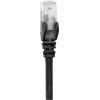Intellinet 318754 RJ45 síťové kabely, propojovací kabely CAT 6A S/FTP 0.50 m černá jednoduché stínění, kompletní stínění, bez halogenů 1 ks