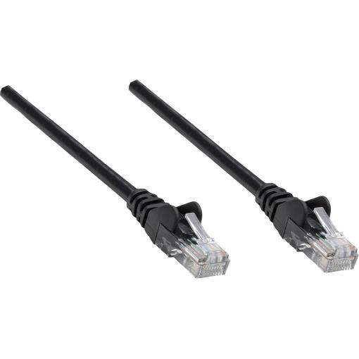Intellinet 318754 RJ45 síťové kabely, propojovací kabely CAT 6A S/FTP 0.50 m černá jednoduché stínění, kompletní stínění, bez halogenů 1 ks