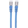 Intellinet 736862 RJ45 síťové kabely, propojovací kabely CAT 6A S/FTP 10.00 m modrá fóliové stínění, stínění pletivem, bez halogenů 1 ks