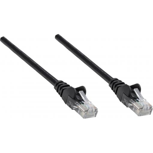 Intellinet 737012 RJ45 síťové kabely, propojovací kabely CAT 6A S/FTP 0.25 m černá jednoduché stínění, kompletní stínění, bez halogenů 1 ks