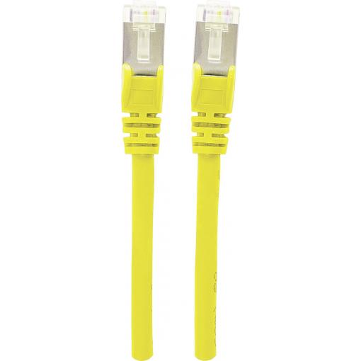 Intellinet 350556 RJ45 síťové kabely, propojovací kabely CAT 6A S/FTP 30.00 m žlutá fóliové stínění, stínění pletivem, bez halogenů 1 ks