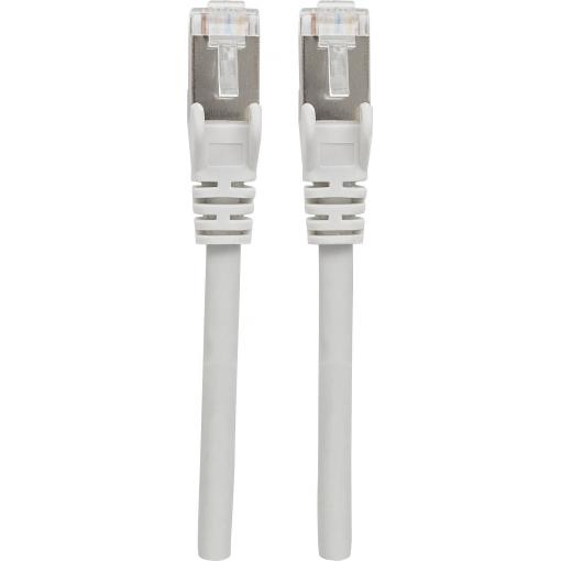 Intellinet 317177 RJ45 síťové kabely, propojovací kabely CAT 6A S/FTP 7.50 m šedá fóliové stínění, stínění pletivem, bez halogenů 1 ks