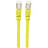 Intellinet 350525 RJ45 síťové kabely, propojovací kabely CAT 6A S/FTP 7.50 m žlutá fóliové stínění, stínění pletivem, bez halogenů 1 ks