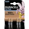 Alkalická baterie Duracell Ultra, typ AAA, sada 4 ks