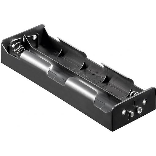 Goobay 10872 bateriový držák 6x Velké mono tlačítkové připojení (d x š x v) 195 x 73.5 x 32.8 mm