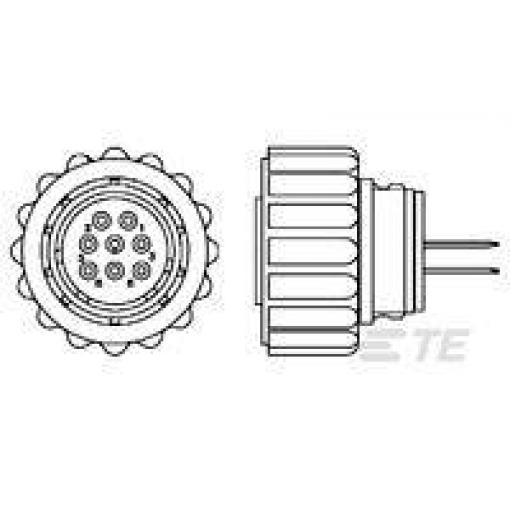 TE Connectivity TE AMP Circular Plastic Connectors 796902-1 1 ks