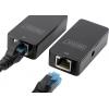 Digitus USB 2.0, PC, myš , síťový, notebook, klávesnice / myš adaptér [1x USB 2.0 zásuvka A, USB 2.0 zástrčka A - 2x RJ45 zásuvka, RJ45 zásuvka 8p8c] DA-70141