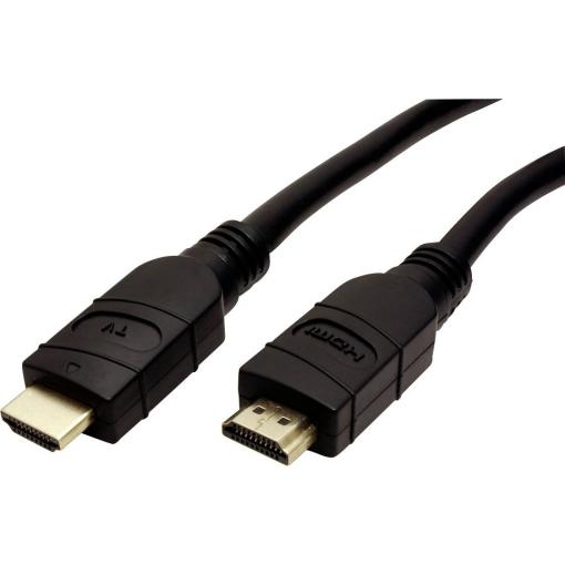 Value HDMI kabel Zástrčka HDMI-A, Zástrčka HDMI-A 25.00 m černá 14.99.3454 4K UHD HDMI kabel