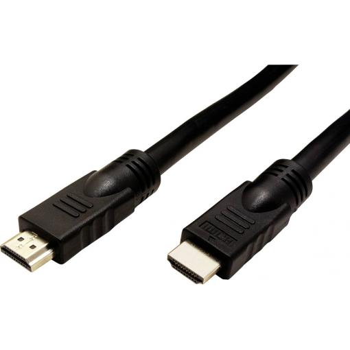 Roline HDMI kabel Zástrčka HDMI-A, Zástrčka HDMI-A 15.00 m černá 14.01.3452 4K UHD, stíněný, Aktivní se zesílením signálu HDMI kabel