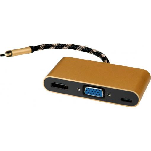Roline USB-C® / HDMI kabelový adaptér USB-C ® zástrčka, Zásuvka HDMI-A 0.10 m vícebarevná 12.03.3155 Kabel pro displeje USB-C®