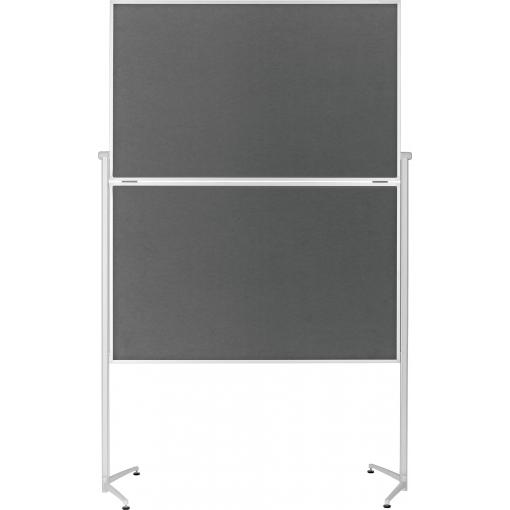 magnetoplan moderační tabule Evolution plus (d x š x v) 1530 x 1200 x 2100 mm plsť šedá skládací 1151301