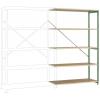 Manuflex RP1129.6011 přístavný modul regálu oddělení , (š x v x h) 960 x 1900 x 300 mm, dřevěná podlaha