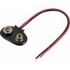 TRU COMPONENTS TC-13220520 bateriový klip 1x 9 V tlačítkové připojení (d x š) 26 mm x 19 mm