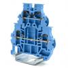 RS PRO Napájení přes svorkovnici, 1kV Modrá 4mm² 2 Pružinová svorka RS PRO Napájení přes svorkovnici, 1kV Modrá 4mm² 2 Pružinová svorka