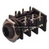 Jack zásuvka 6,3 mm stereo ACJS-PHOP, 90°, 3× spínač