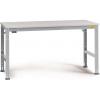 Manuflex LU4083.9006 ESD ESD pracovní stůl Univerzální standardní základní stůl s kaučuk, Šxhxv = 1750 x 800 x 760-870 mm hliníkově stříbrná Manuflex LU4083.9006 ESD ESD pracovní stůl Univerzální standardní základní stůl s kaučuk, Šxhxv = 1750 x 800 x 760-870 mm hliníkově stříbrná