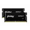 Kingston FURY Impact Sada RAM pamětí pro notebooky DDR5 64 GB 2 x 32 GB Bez ECC 5600 MHz 262pinový modul SO DIMM CL40 KF556S40IBK2-64