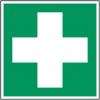 První pomoci znamení, Polyester, Zelená, Bílá First Aid No Brady, výška: 200 mm, šířka: 200mm První pomoci znamení, Polyester, Zelená, Bílá First Aid No Brady, výška: 200 mm, šířka: 200mm