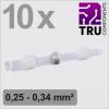 TRU COMPONENTS TC-13448508 krimpovací spojka se smršťovací bužírkou 0.25 mm² 0.34 mm² plná izolace bílá 10 ks TRU COMPONENTS TC-13448508 krimpovací spojka se smršťovací bužírkou 0.25 mm² 0.34 mm² plná izolace bílá 10 ks
