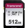 Transcend Premium 300S paměťová karta SDXC 512 GB Class 10, UHS-I, UHS-Class 3, v30 Video Speed Class