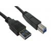 RS PRO Kabel USB do zásuvky IC Vnější, řada: RS PRO, A: USB typu A, 2 m Vnější, Černá, B: USB B