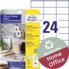 Avery-Zweckform LR3475-10 univerzální etikety 70 x 36 mm recyklovaný papír bílá 240 ks trvalé barevná laserová tiskárna, laserová tiskárna Avery-Zweckform LR3475-10 univerzální etikety 70 x 36 mm recyklovaný papír bílá 240 ks trvalé barevná laserová tiskárna, laserová tiskárna