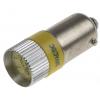 RS PRO Kontrolka barva světla Žlutá, objímka žárovky: BA9 vícečipový, průměr: 10 mm, 24 V ac, 24V dc
