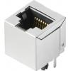 Weidmüller 2436450000, RJ45 konektor, zásuvka, vestavná vertikální, stříbrná, černá, 300 ks Weidmüller 2436450000, RJ45 konektor, zásuvka, vestavná vertikální, stříbrná, černá, 300 ks