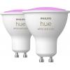 Philips Lighting Hue LED žárovka (sada 2 ks) 871951434008400 Energetická třída (EEK2021): G (A - G) Hue White & Col. Amb. GU10 Doppelpack 2x350lm GU10 8.6 W