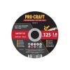 Kotouč řezný PROCRAFT 125x1.0mm