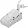 Digitus AK-219604-100, Konektor RJ45, stříbrná, 100 ks Digitus AK-219604-100, Konektor RJ45, stříbrná, 100 ks