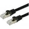 Value 21.99.0970 RJ45 síťové kabely, propojovací kabely CAT 6 F/UTP 0.50 m černá stíněný, plochý, pozlacené kontakty 1 ks Value 21.99.0970 RJ45 síťové kabely, propojovací kabely CAT 6 F/UTP 0.50 m černá stíněný, plochý, pozlacené kontakty 1 ks