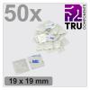 TRU COMPONENTS T24CA067 úchytka samolepicí, šroubovací TC-12888540 4cestný vstup pro provlečení bílá 50 ks TRU COMPONENTS T24CA067 úchytka samolepicí, šroubovací TC-12888540 4cestný vstup pro provlečení bílá 50 ks