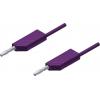 Hirschmann Test & Measurement MLN 25/2,5 VI měřicí kabel lamelová zástrčka 4 mm lamelová zástrčka 4 mm 25.00 cm fialová 1 ks