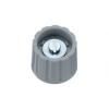 Knoflík potenciometru Elma 21 mm 6 mm, Šedá