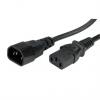 Napájecí kabel 1 m, A: IEC C14, B: IEC C13, 250V ac Roline Napájecí kabel 1 m, A: IEC C14, B: IEC C13, 250V ac Roline
