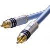 cinch audio kabel [2x cinch zástrčka - 2x cinch zástrčka] 1.00 m modrá pozlacené kontakty Oehlbach XXL® Series 2