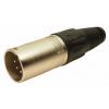 RS PRO Konektor XLR, barva Černá, počet kontaktů: 5, orientace těla: Rovný Vnější, pokovení: Stříbrná, Kabel