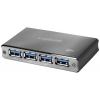 LogiLink UA0282 USB Hub 4 porty USB-A USB 3.0 5 GBit/s s hliníkovým krytem, se stavovými LED vesmírná šedá UA0282